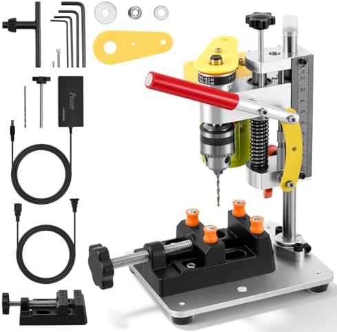 Trapano a terra, 4500 – 9000 Rpm in miniatura a 7 velocità, mini trapano da tavolo per fai da te, legno, metallo e plastica elettrica