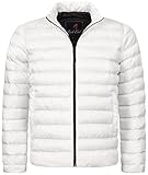Rock Creek Herren Steppjacke Übergangsjacke Leicht Herrenjacke Männer Jacken Stepp Jacken mit Kapuze Daunenjacke Thremojacke H-320 Weiß XL