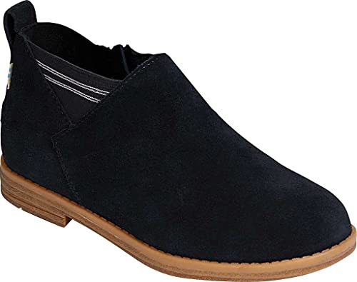 TOMS Kids Girls Leilani Round Toe Pull On Casual Boots Ankle - Black