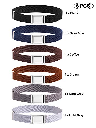 SATINIOR Kids Adjustable Magnetic Belt Elastic Stretch Belt with Easy Magnetic Buckle for Boys Girls2