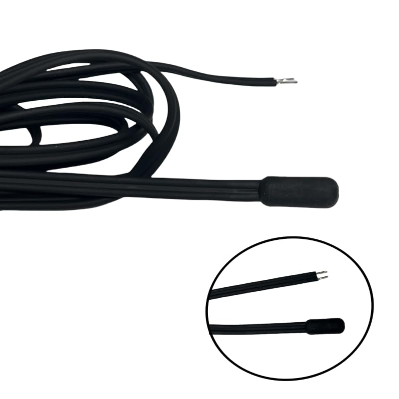 5Pcs Temperature Probe Sensor MF58B Super Waterproof TPE Injection Probe Sensor TPE6x5x15mm Thermistor 10K 3435 Iine Iength 2 Meters.
