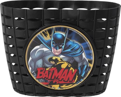 Tataway Panier de Rangement pour vélos DC Comics Batman pour Enfant, Noir et Jaune, Super héros, Chauve-Souris