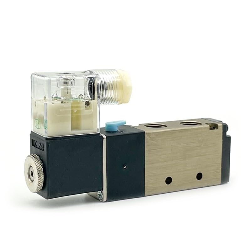 Pneumatyczny zawór elektromagnetyczny 4V210-08/4V310-10/4V410-15 dwupozycyjny pięciokierunkowy z okuciami 1 szt. (4V410-15 10mm)