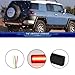 TurningMax For 2007 2008 2009 2010 2011 2012 2013 2014 Toyota FJ Cruiser Rear Bumper Tail Light Brake lights Smoked Lens 3 in 1 LED