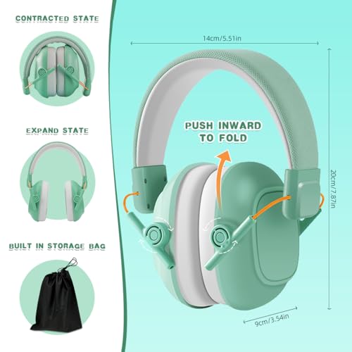 Image of SNOWIE SOFT Noise Cancelling Ear Muffs for Kids Teens - 25dB Safety Reduction for Autism Sensory & Concentration Aid, Hearing Protection Travel