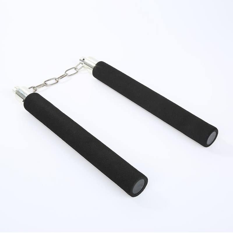 ASHNIT Heavy Material Non Skid Foam Grip Martial Arts Nunchucku with Stainless Steel Chain for Martial art Training and Fitness (Multicolour) (B0B1Z2GZFB) Amazon Price History, Amazon Price Tracker