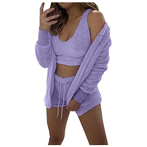 Survêtement imprimé pour femme en coton avec ensemble sport 2 pièces
