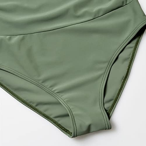 Ginkana Maternity Swimsuit Off-Shoulder Flounce Pregnancy Swimwear One Piece Summer Bikinis Beachwear,Army Green,L #TOP16