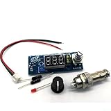Lötkolbenstation, 1 Set digitale Temperaturregelung mit LED-Anzeige für T12-Griff, DIY-Kits, Hochfrequenz-Heizeffizienz für Elektronik-Reparaturwerkstätten (rot)