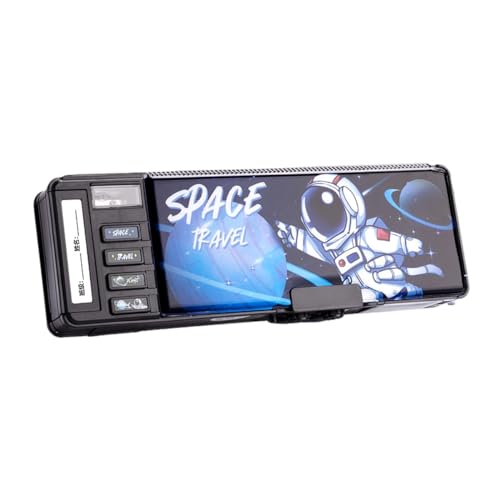 Amazon | ペンケース 両面開き ロック ふでばこ 箱型 大容量