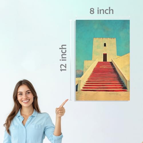 Image of SiddArtify Architectural Wall Art Poster Print Set - Modern Building Photo Decor for Living Room Office - 8x12 inch Board Pack of 6