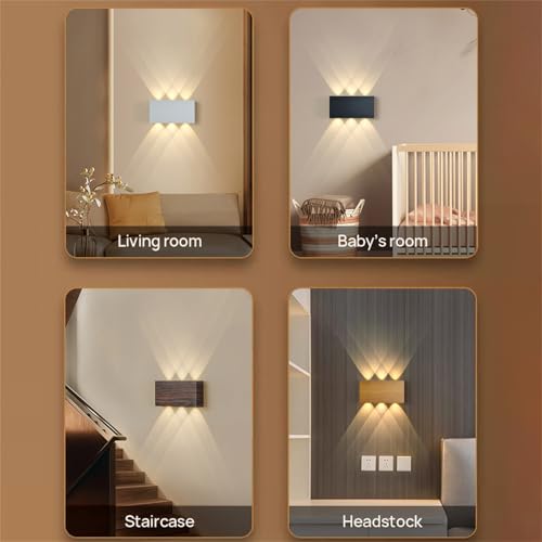 Lámpara de pared regulable con mando a distancia y batería recargable 5