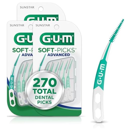 GUM Soft-Picks Advanced Interdental Picks, 90 Count (3 Pack)