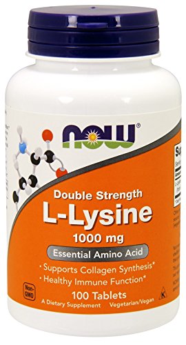 image for NOW Foods Supplements, (L-Lysine Hydrochloride) 1,000 mg, Double Stren