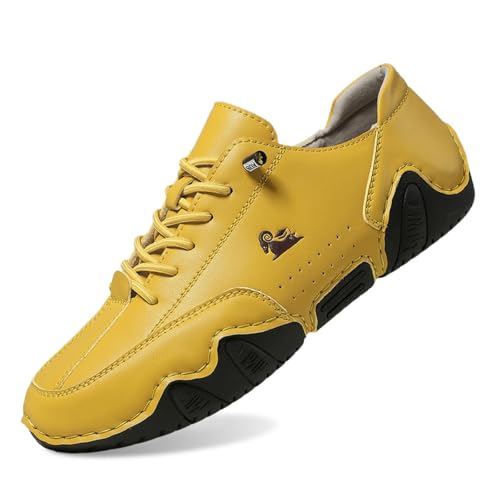 Men's Lightweight Sneakers for Walking Running Gym Training with Comfortable Cushioning Slip On Design Low Heel