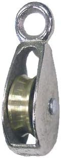 Rope and Cord | Single Rigid Eye Single Wheel Pulley 1-Pack | 1 Inch