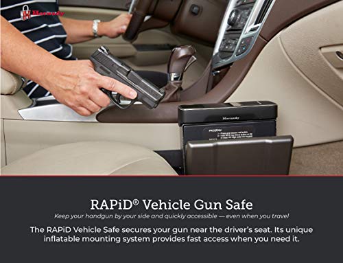 Hornady Rapid Vehicle Safe – Gun Safe For Cars And Trucks, Safely Stow Gun In Vehicle – Rfid Safe For Fast, Multiple Method Entry – Car Gun Safe Conforms To Vehicle Shape Without Modifications #TOP1