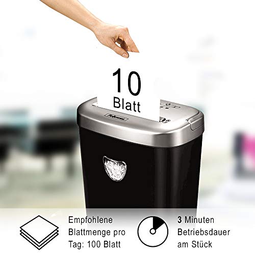 Fellowes Aktenvernichter Powershred 53C für Zuhause und Home Office