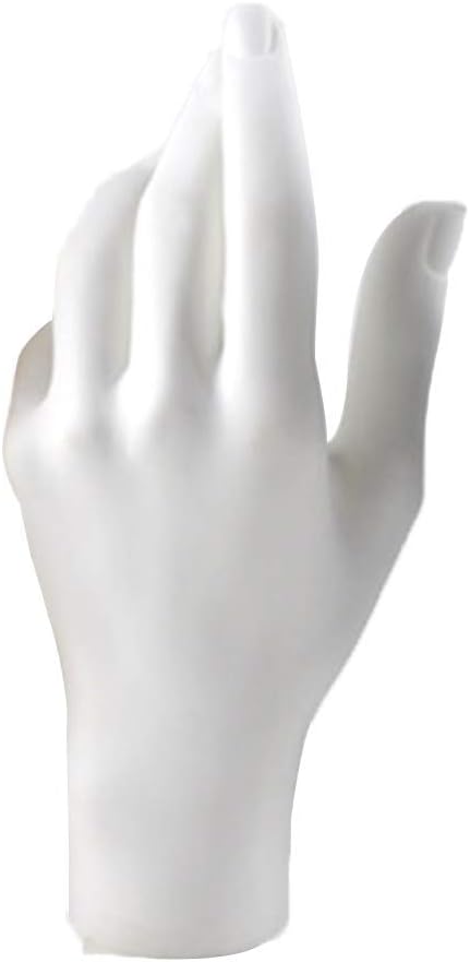 KODORIA Female Hand Mannequin Hand Jewelry Bracelet Ring Gloves Display Organizer Stand - White L