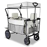 キャリー ワゴン屋根付 アウトドアワゴンシートとシートベルト付き大容量120 kg荷重 荷室の長さ110cm 長物対応 キャリーワゴンアウトドア カート ワゴン アウトドアキャンプ ブレーキ付き