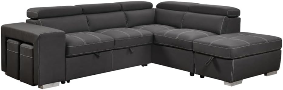 105″ Sectional Sofa with...