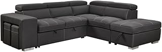 105" Sectional Sofa Adjustable Headrest