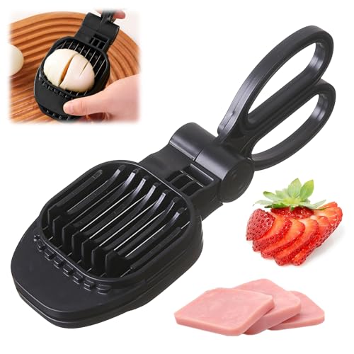 TECHEEL Eierschneider Testsieger Eierteiler Schneiddrähte Eierstecher Eipicker Eierköpfer Testsieger Egg Schneider Egg Slicer Erdbeerschneider für Eier Erdbeeren Kiwi Käse