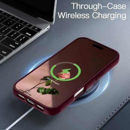 HGH für iPhone 17 Pro Max Hülle, Dunkel Rot – Ansicht 6