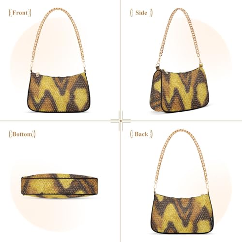 Bolso de hombro para mujer azul marino pequeño miniatura 4