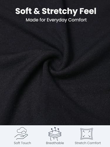 Image of WELAKEN Girls Soft T-Shirt with Curved Hem, Breathable Stretchy Rayon Crewneck Short Sleeve Tees, Kids Everyday Basic Top