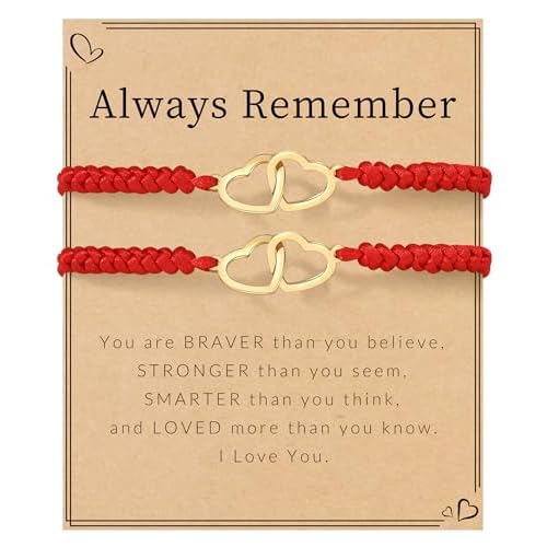 Matching Couples Bracelets Friendship Bracelets for Women Kabbalah Red String Bracelet Birthday Gifts for Daughter Valentines Gifts for Mom Red&Red