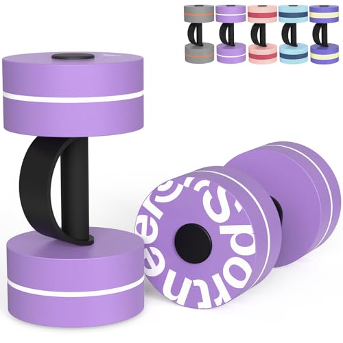 Sportneer Aqua Hanteln Set – EVA-Schaum Wasserhanteln für...