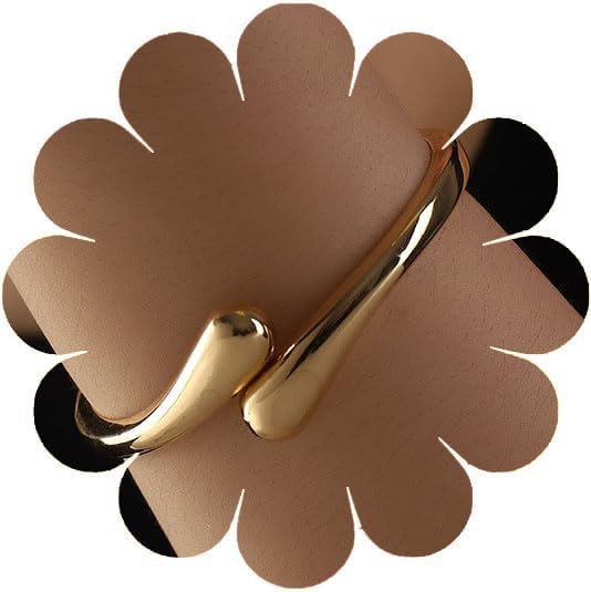 Q&D&S Gold plated Bracelets for Women, Silver Simple Adjustable Open Bangles,Trendy Chunky simple Cuff Bracelet Jewelry Gifts