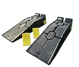 GANSNAY Car Ramps for Oil Changes, Vehicle Lift Ramps with Non-Slip Surface, 6,600lbs Capacity, Portable Car Lift for Home Garage- 35.5'x13'x8.7'H- 2 Pack with 2 Wheel Chocks