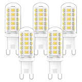 ✔【90% D'économie D'énergie】Ampoule LED G9 3w remplacement parfait pour toutes traditionnelles ampoules halogènes G9 40W 33W 50W, mais ne consomment que 10% de l'énergie. Aidez à économiser vos coûts sur la facture d'électricité. Base G9 standard, s'intègre facilement dans n'importe quel luminaire de base G9 (non dimmable)