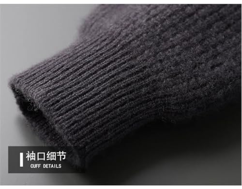 Men' Sweater Pullovers Thick Sweater Warm Knit Loose Bottoming Tops4