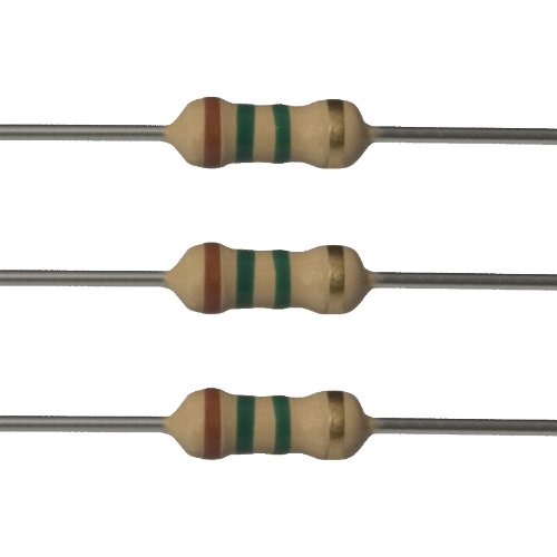 E-Projects 25EP5121M50 1.5M Ohm Resistors, 1/2W, 5% (Pack of 25)
