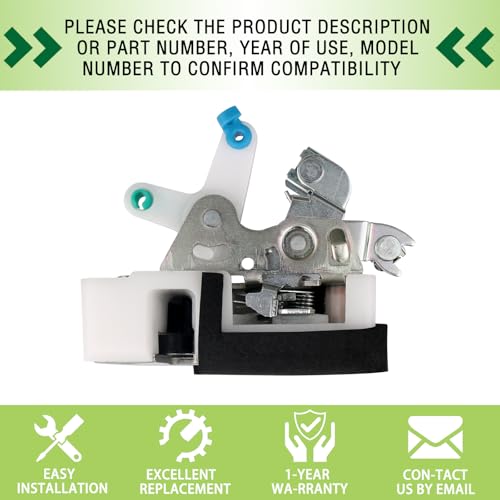Image of Door Lock Latch Actuator Assembly Front Right Passenger Side Compatible with 1997-2002 Jeep Wrangler Replaces 55075990AE