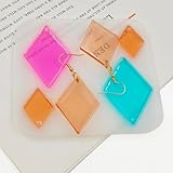 FineGood 12 Pcs Resin Molds Jewellery, Epoxy Resin Jewellery Making Kit Resin Earring Moulds Silicone Resin Moulds for Gem Pendant Necklace - Image 6