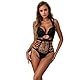 Twinice Fischnetz Dessous für Frauen Fischnetz Bodysuit Spitze Bodysuits Sexy Babydoll Nachtwäsche