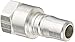 Eaton Hansen 2L16 Steel Ring Lock Quick Connect Pneumatic Fitting, Plug, 1/4"-18 NPTF Female, 1/4" Port Size, 1/4" Body (Pack of 4)
