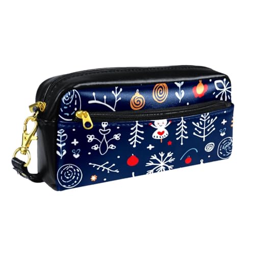 Astuccio estetico Sacchetto di matita Cervo fiocco di neve angolo Natale Scatola di