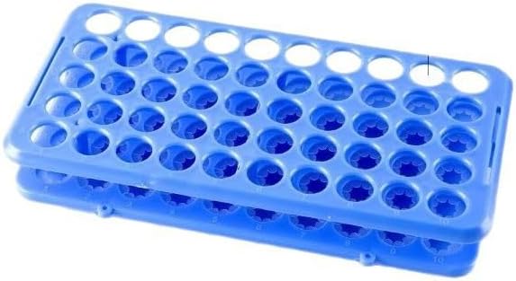 Test Tube Rack Plastic Test Tube Rack 50-Hole Blood Collection Porous Lab Holder