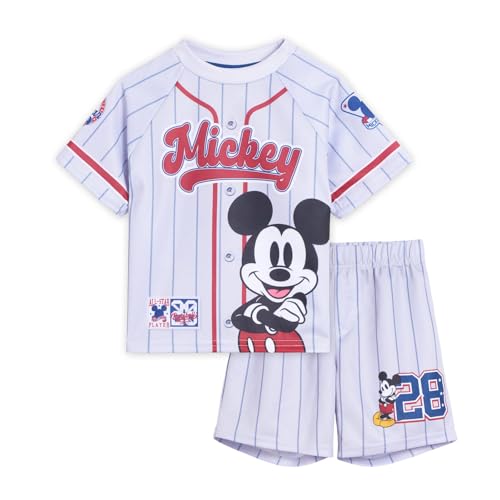 Disney Mickey Mouse Toddler Boys Mesh Athletic Jersey...