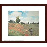 【額縁付き】A2 ポスター モネ『アルジャントゥイユのひなげし』 額縁付き】A2 ポスター モネ『アルジャントゥイユのひなげし