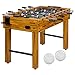 Produktbild GAMES PLANET Tischfussball Glasgow, 5 Dekore: Holz/Schwarz/Blau/Soccer/Weiß, inkl. 2 Bälle, 2 Getränkehalter, höhenverstellbare Füße, hochgezogene Spielfeldecken, Tischkicker, Kicker, Kickertisch
