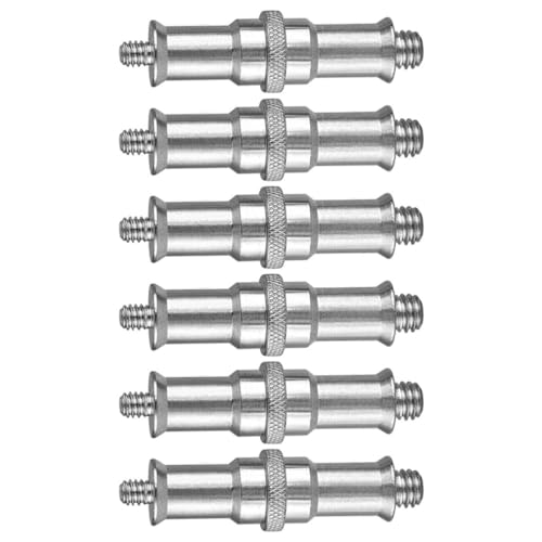 Tornillo de metal para cámara y soportes de flash con adaptadores de interfaz de 1/4 a 3/8