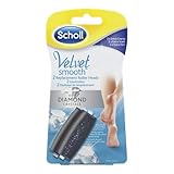 2 rodillos de grano fino Scholl Velvet Diamond 2 rollos de repuesto para pie (con grano fino)