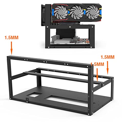 Chasis para Mining Rig 6 GPUs Open Air ATX Negro miniatura 5