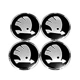 skoda emblem schwarz kodiaq Lieferumfang: 4 x Radnabenkappen.